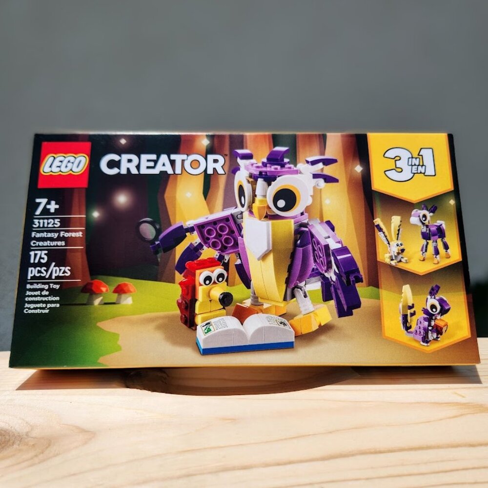 NEW LEGO 31125 Creator 3 in 1 OWL SQUIRREL RABBIT Fantasy Forest Creatures SET